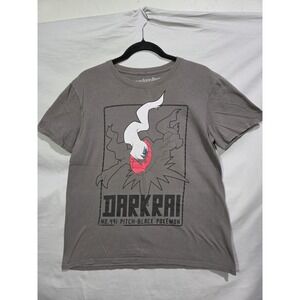WeLoveFine Pokemon Darkrai Dark Type Graphic T-Shirt Size MED Gray GAME FREAK